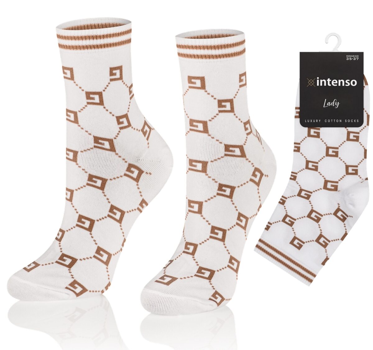 Skarpetki damskie Intenso Luxury art. 0471 wzór BB1471