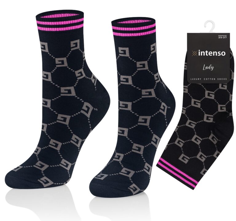 Skarpetki damskie Intenso Luxury art. 0471 wzór BB2471