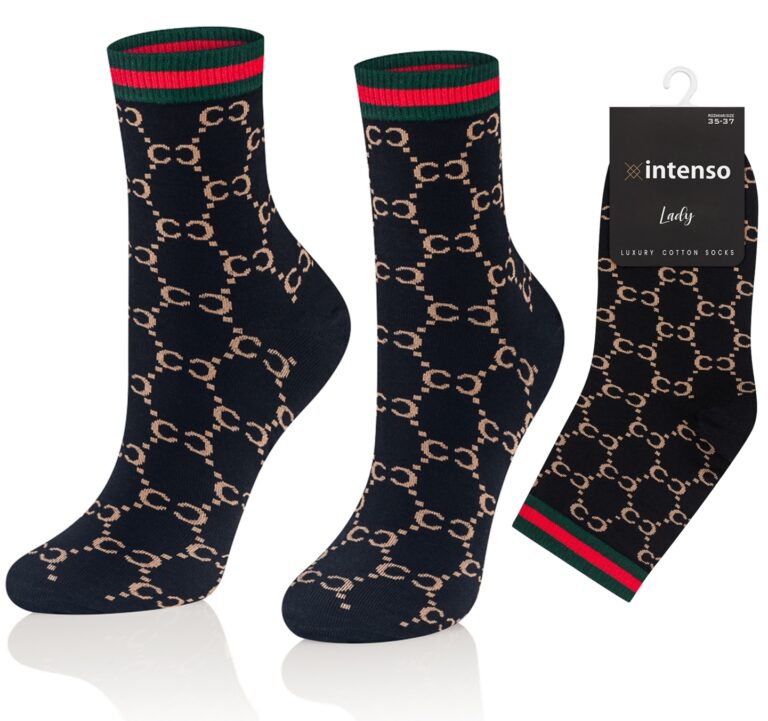 Skarpetki damskie Intenso Luxury art. 0471 wzór CC2471