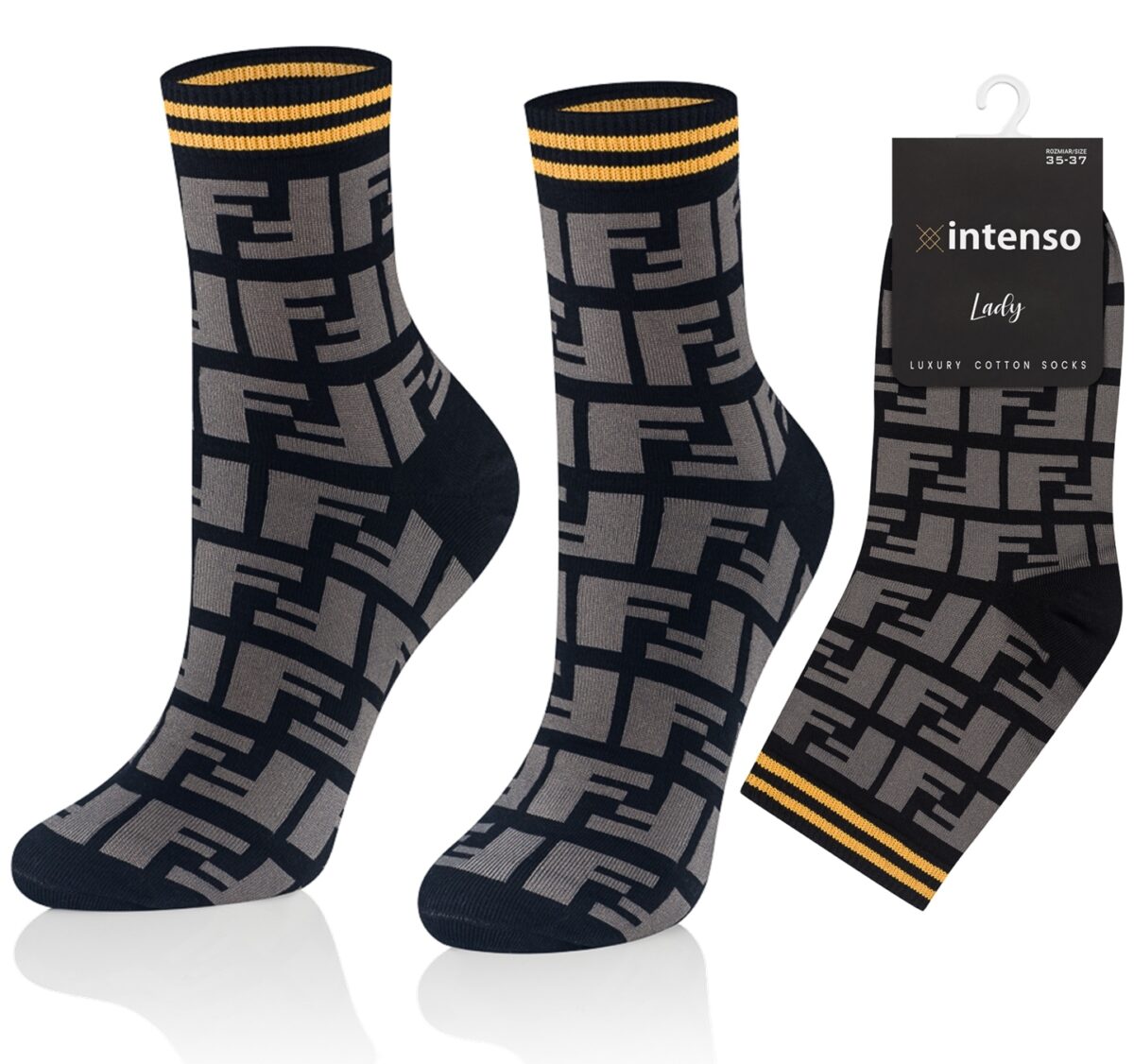 Skarpetki damskie Intenso Luxury art. 0471 wzór DD1471