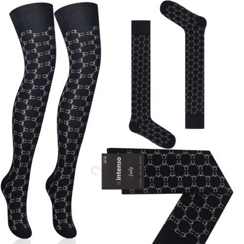 Zakolanówki damskie bawełniane Intenso Luxury ART. 372 WZ. CC2