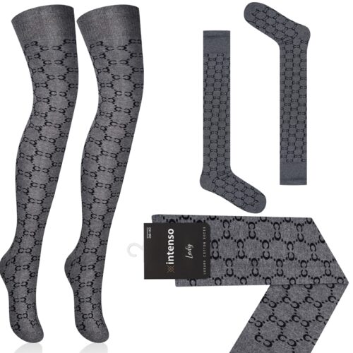 Zakolanówki damskie bawełniane Intenso Luxury ART. 372 WZ. CC3