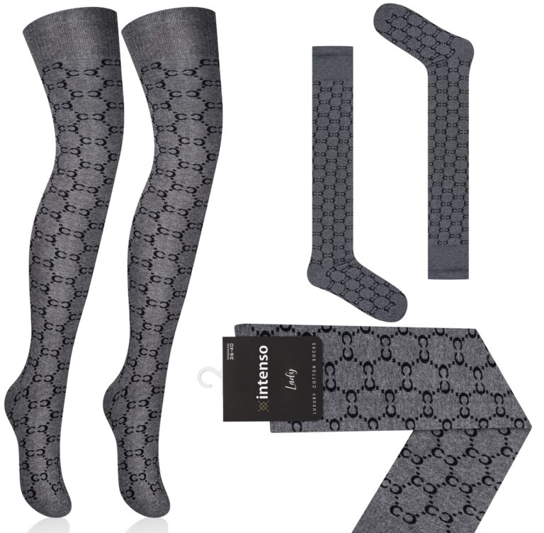 Zakolanówki damskie bawełniane Intenso Luxury ART. 372 WZ. CC3