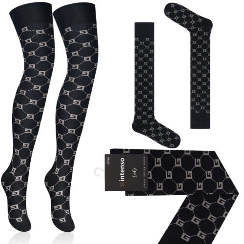 Zakolanówki damskie bawełniane Intenso Luxury ART. 372 WZ. BB2