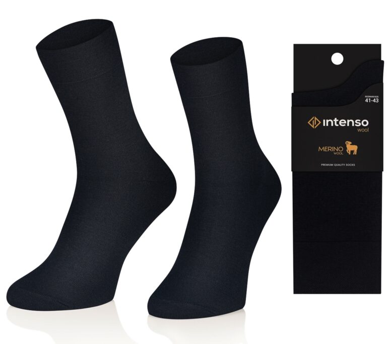 Skarpety wełniane Intenso Merino Wool art.0631_008 Czarne