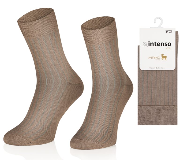 Intenso Merino Wool - Skarpety bezuciskowe z Wełny Merynosów ART. 0648 wz. 3+6