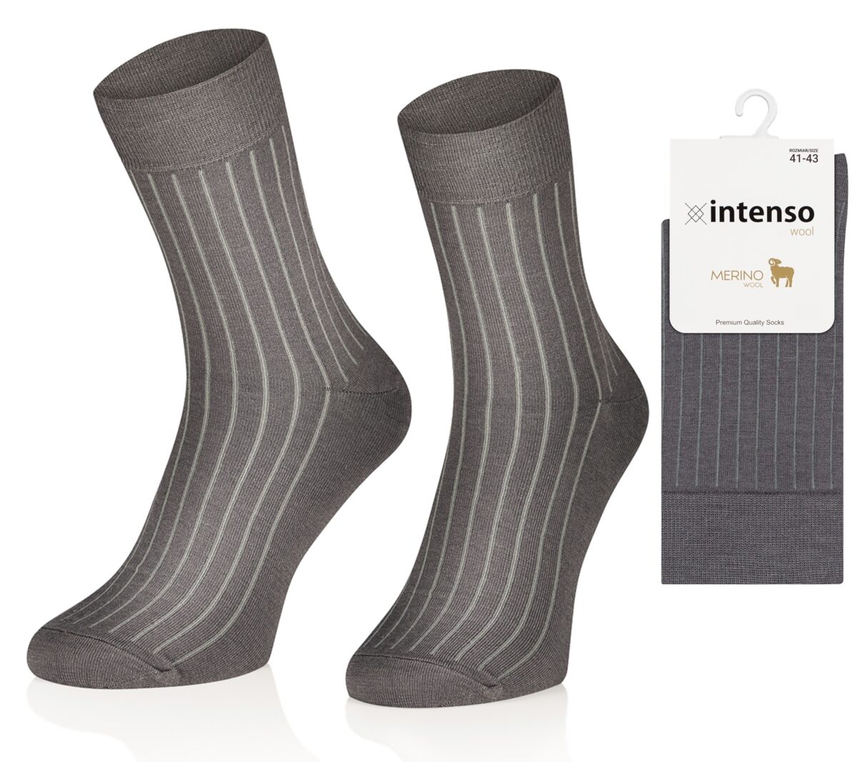 Intenso Merino Wool - Skarpety bezuciskowe z Wełny Merynosów ART. 0648 wz. 007