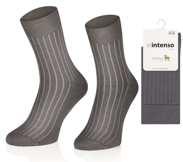 Intenso Merino Wool - Skarpety bezuciskowe z Wełny Merynosów ART. 0648 wz. 007