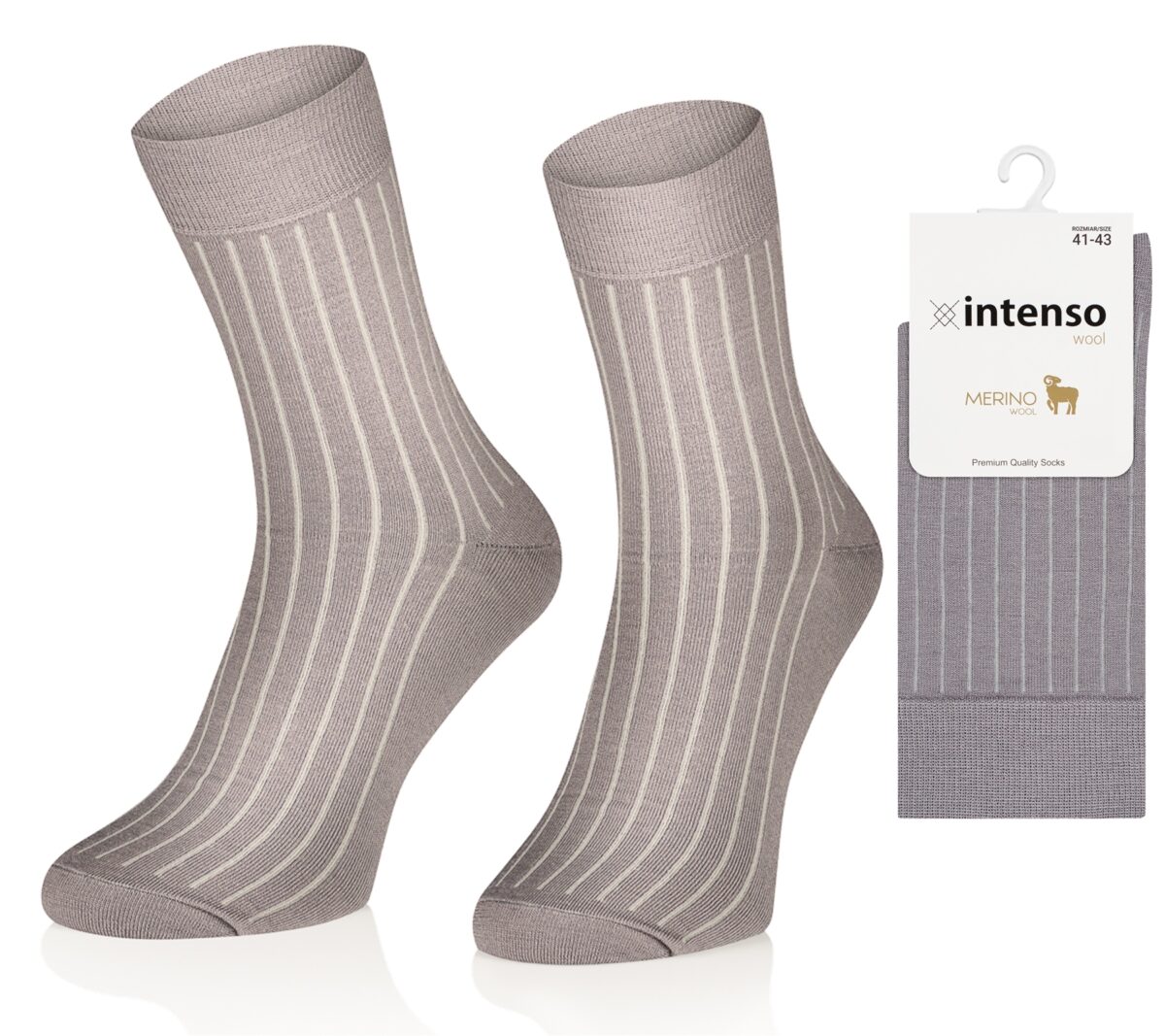 Intenso Merino Wool - Skarpety bezuciskowe z Wełny Merynosów ART. 0648 wz. 7
