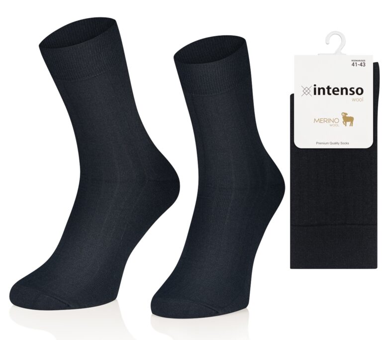 Intenso Merino Wool - Skarpety bezuciskowe z Wełny Merynosów ART. 0648 wz. 008
