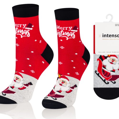 Skarpetki Świąteczne Damskie Intenso wz. S04
