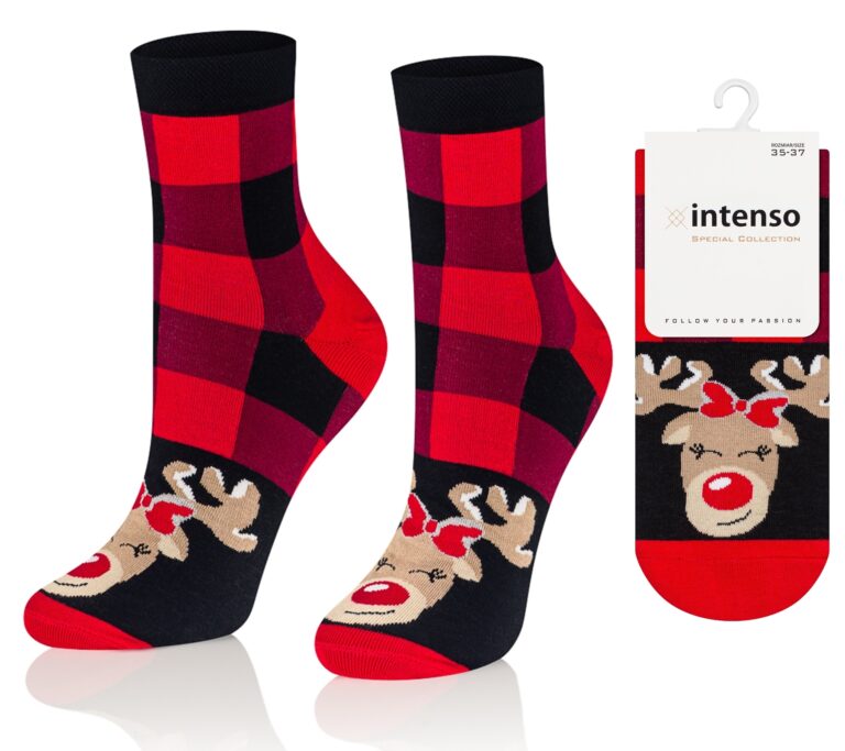 Skarpetki Świąteczne Damskie Intenso wz. S03