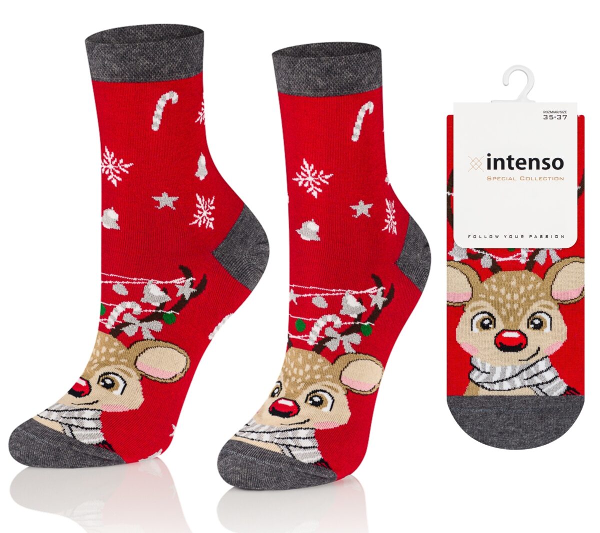 Skarpetki Świąteczne Damskie Intenso wz. S02
