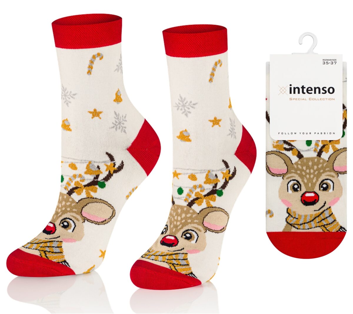 Skarpetki Świąteczne Damskie Intenso wz. S01