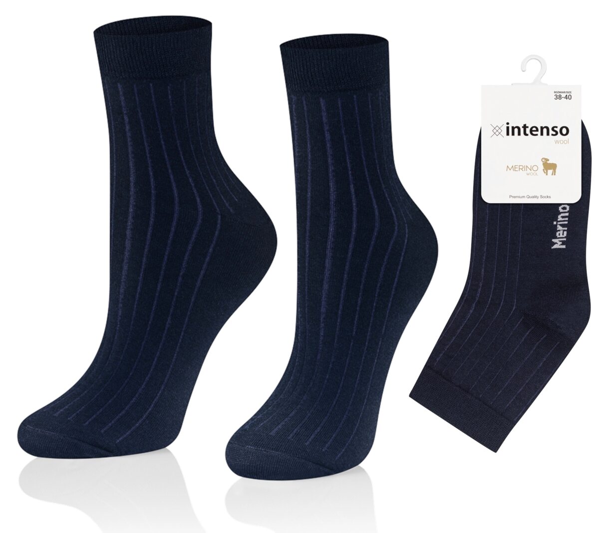 Skarpetki wełniane damskie 90% wełny Merino ART. 0648 wz. 010