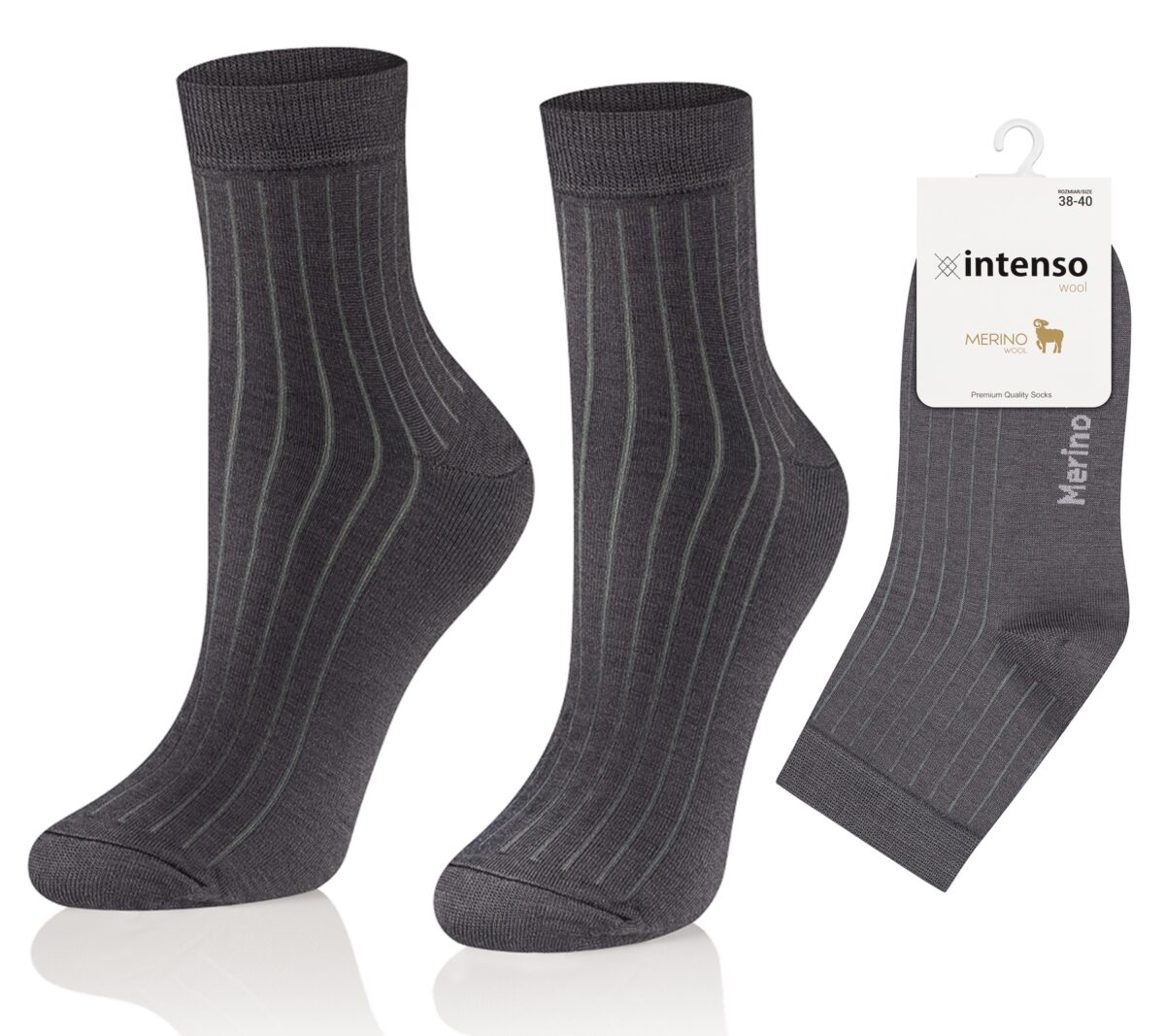 Skarpetki wełniane damskie 90% wełny Merino ART. 0648 wz. 007