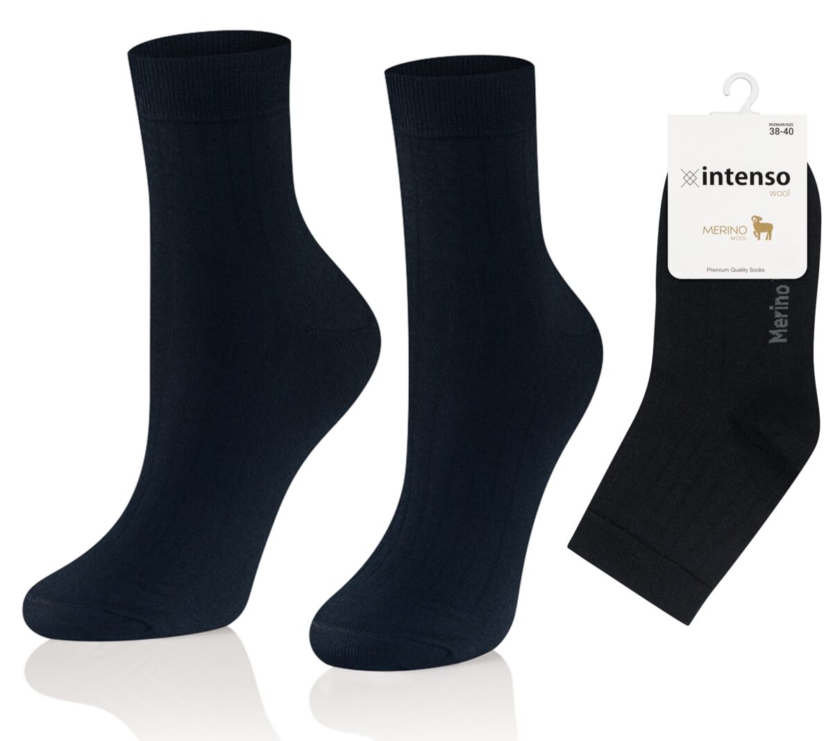Skarpetki wełniane damskie 90% wełny Merino ART. 0648 wz. 008