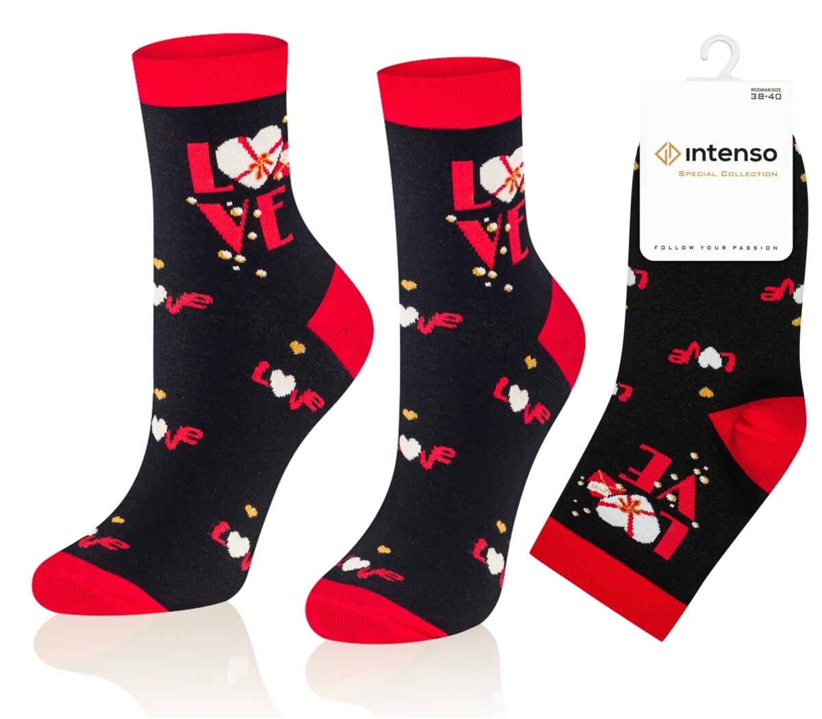 Skarpetki damskie Intenso Luxury art. 0471 wzór 008