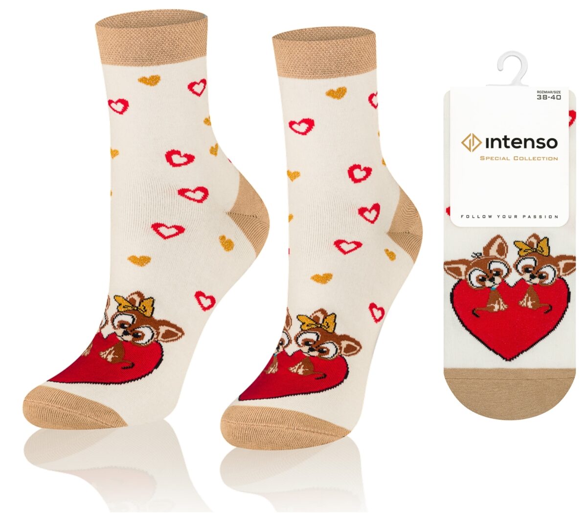 Skarpetki damskie Intenso Luxury art. 0471 wzór 011