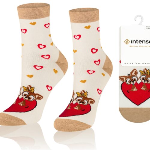 Skarpetki damskie Intenso Luxury art. 0471 wzór 011