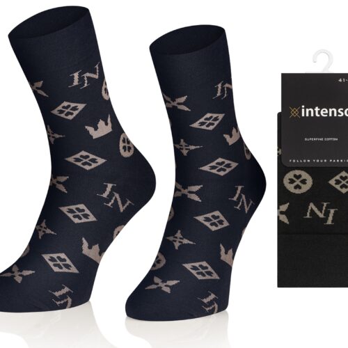 ELEGANCKIE SKARPETY MĘSKIE WE WZORY N01