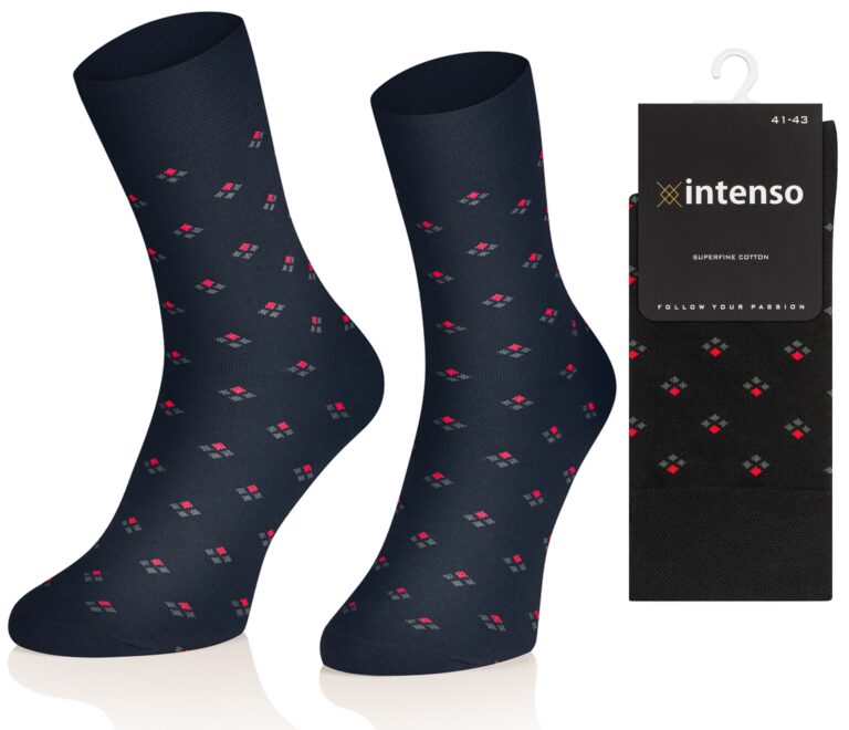 ELEGANCKIE SKARPETY MĘSKIE WE WZORY N03