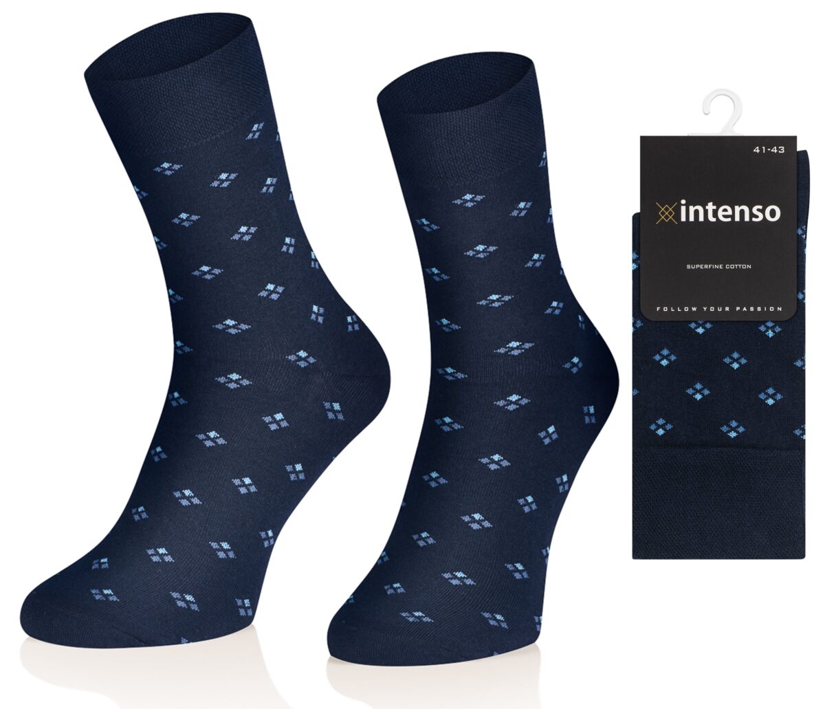 ELEGANCKIE SKARPETY MĘSKIE WE WZORY N04