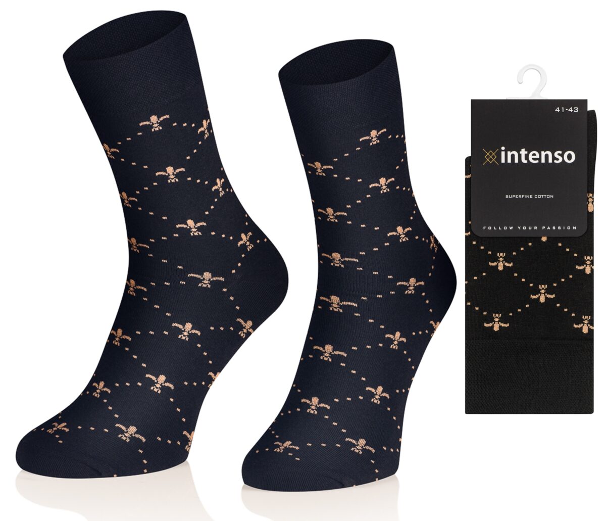 ELEGANCKIE SKARPETY MĘSKIE WE WZORY N05