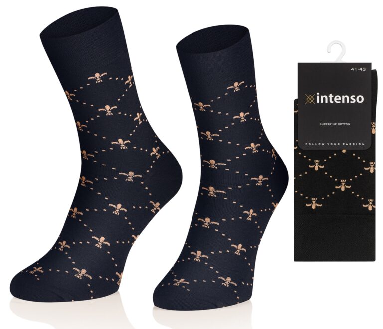 ELEGANCKIE SKARPETY MĘSKIE WE WZORY N05