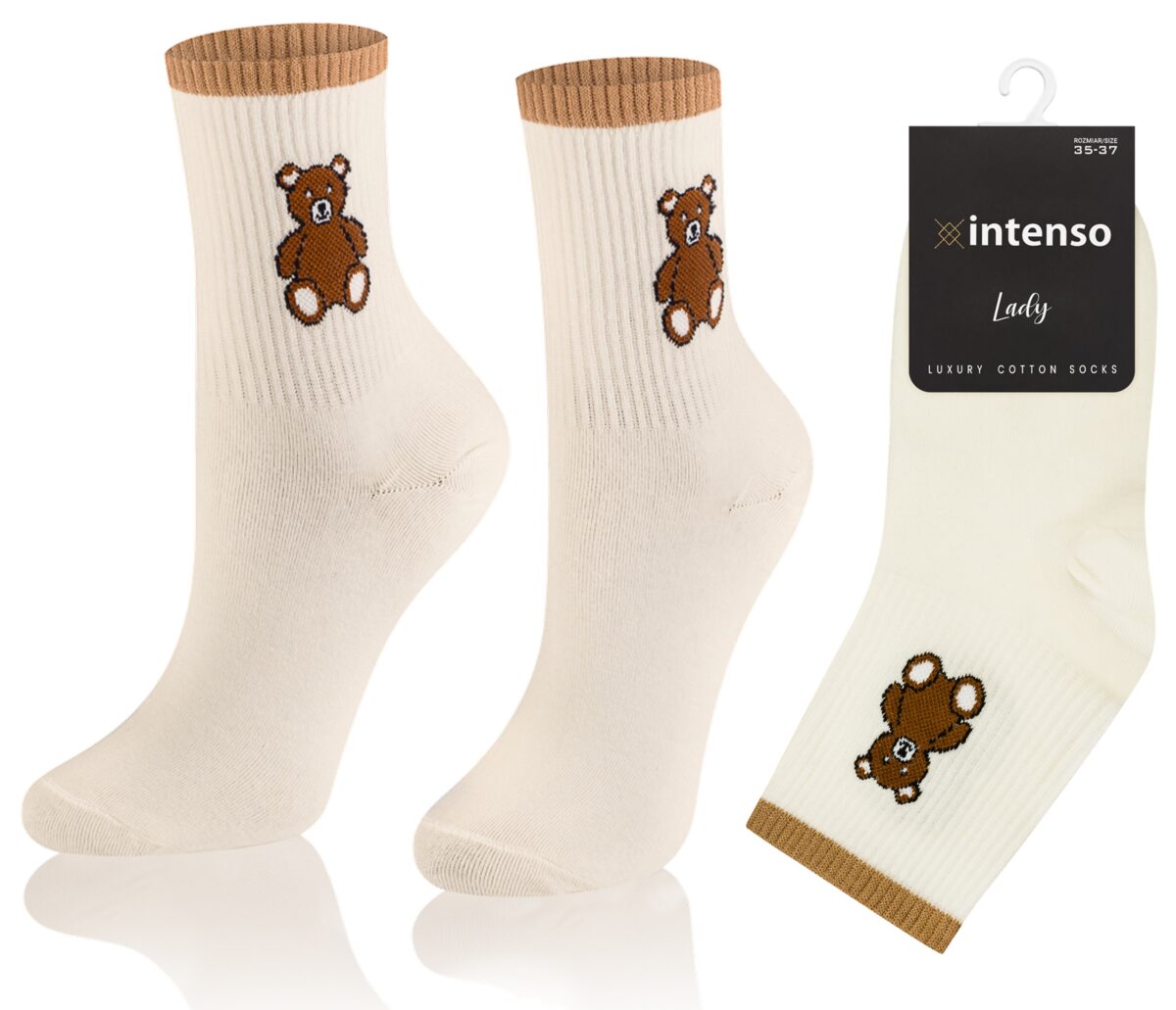 Skarpetki damskie Intenso Luxury art. 0471 wzór EE1