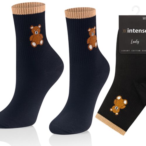 Skarpetki damskie Intenso Luxury art. 0471 wzór EE2