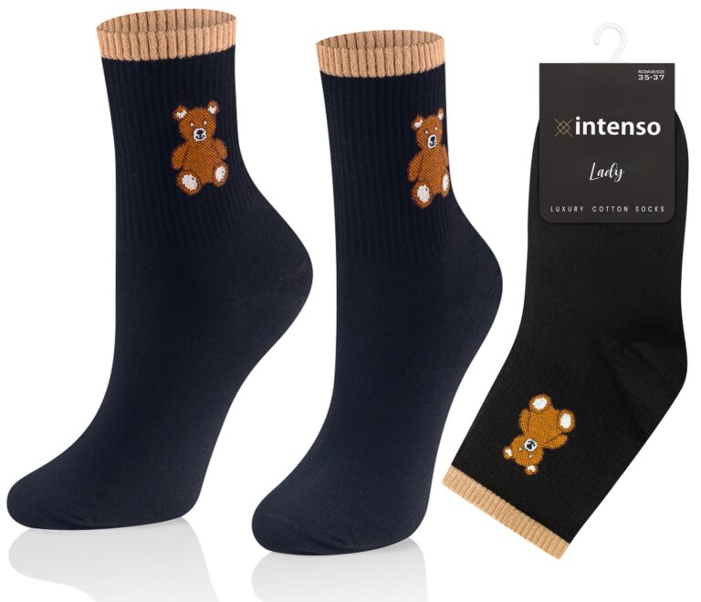 Skarpetki damskie Intenso Luxury art. 0471 wzór EE2