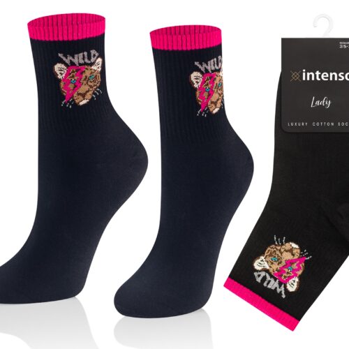 Skarpetki damskie Intenso Luxury art. 0471 wzór EE3