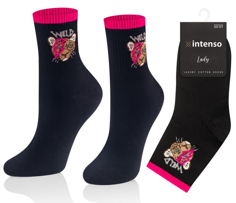Skarpetki damskie Intenso Luxury art. 0471 wzór EE3