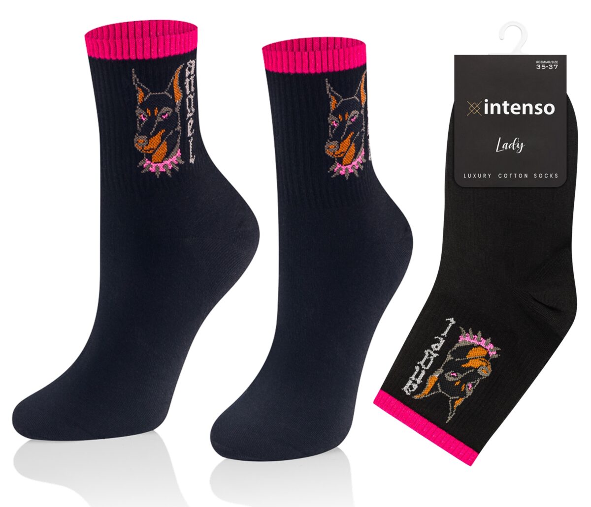 Skarpetki damskie Intenso Luxury art. 0471 wzór EE6