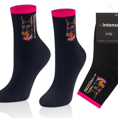 Skarpetki damskie Intenso Luxury art. 0471 wzór EE6
