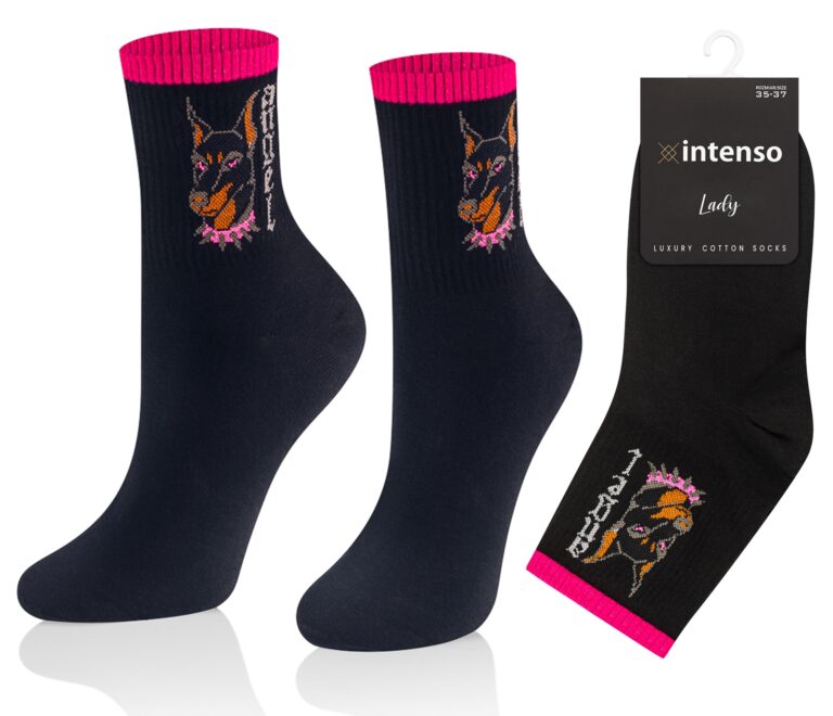 Skarpetki damskie Intenso Luxury art. 0471 wzór EE6