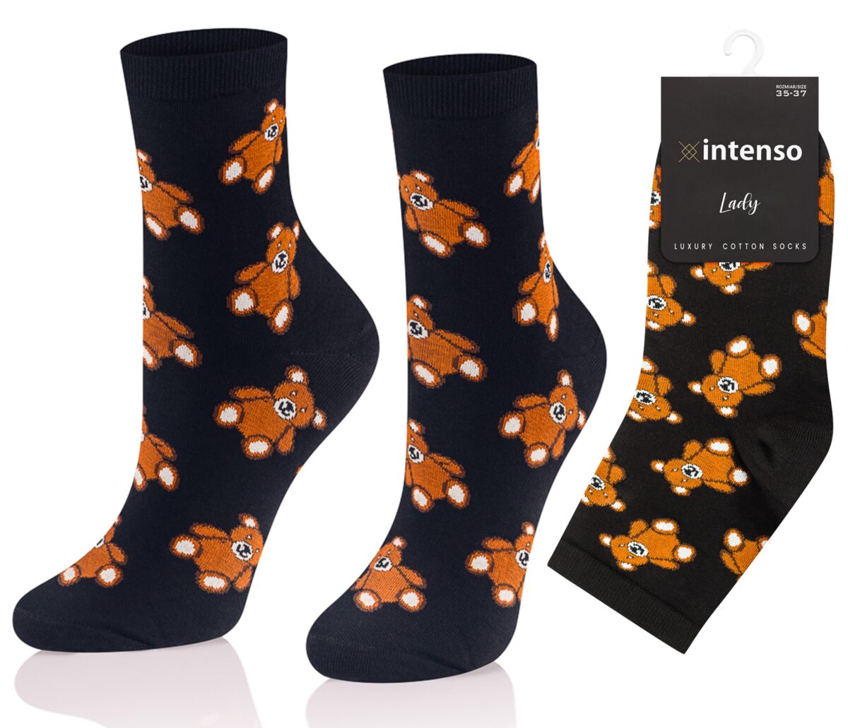 Skarpetki damskie Intenso Luxury art. 0471 wzór FF3