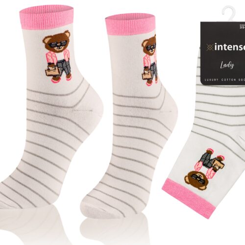 Skarpetki damskie Intenso Luxury art. 0471 wzór FF4