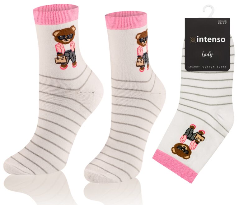Skarpetki damskie Intenso Luxury art. 0471 wzór FF4