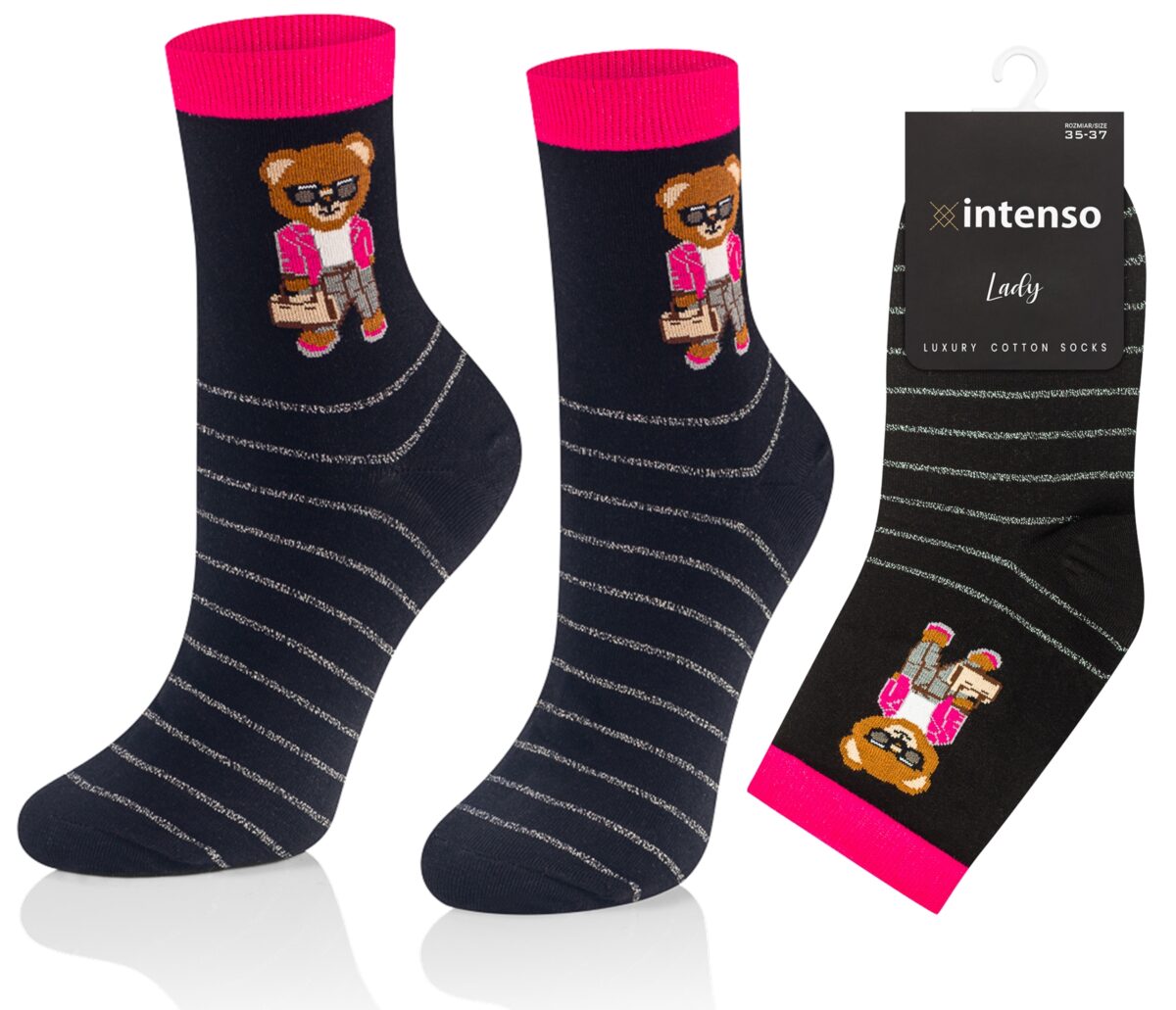 Skarpetki damskie Intenso Luxury art. 0471 wzór FF5