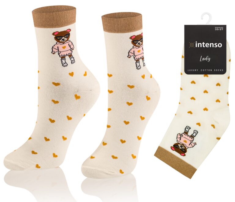 Skarpetki damskie Intenso Luxury art. 0471 wzór FF6