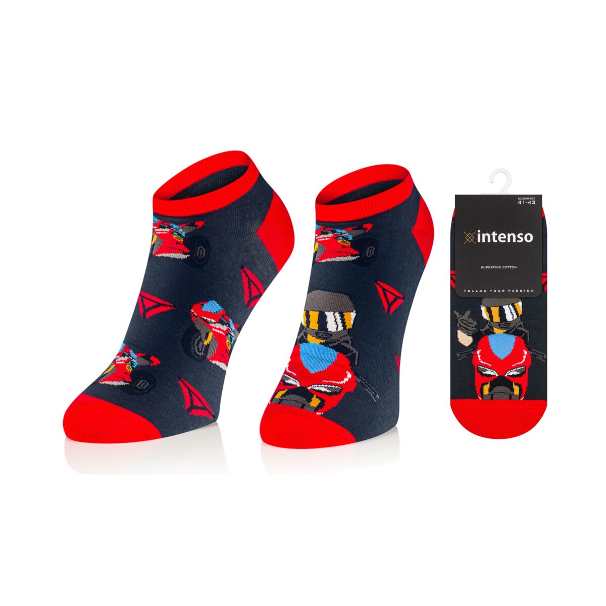 Stopki męskie Intenso we wzory art. 0563 wz019
