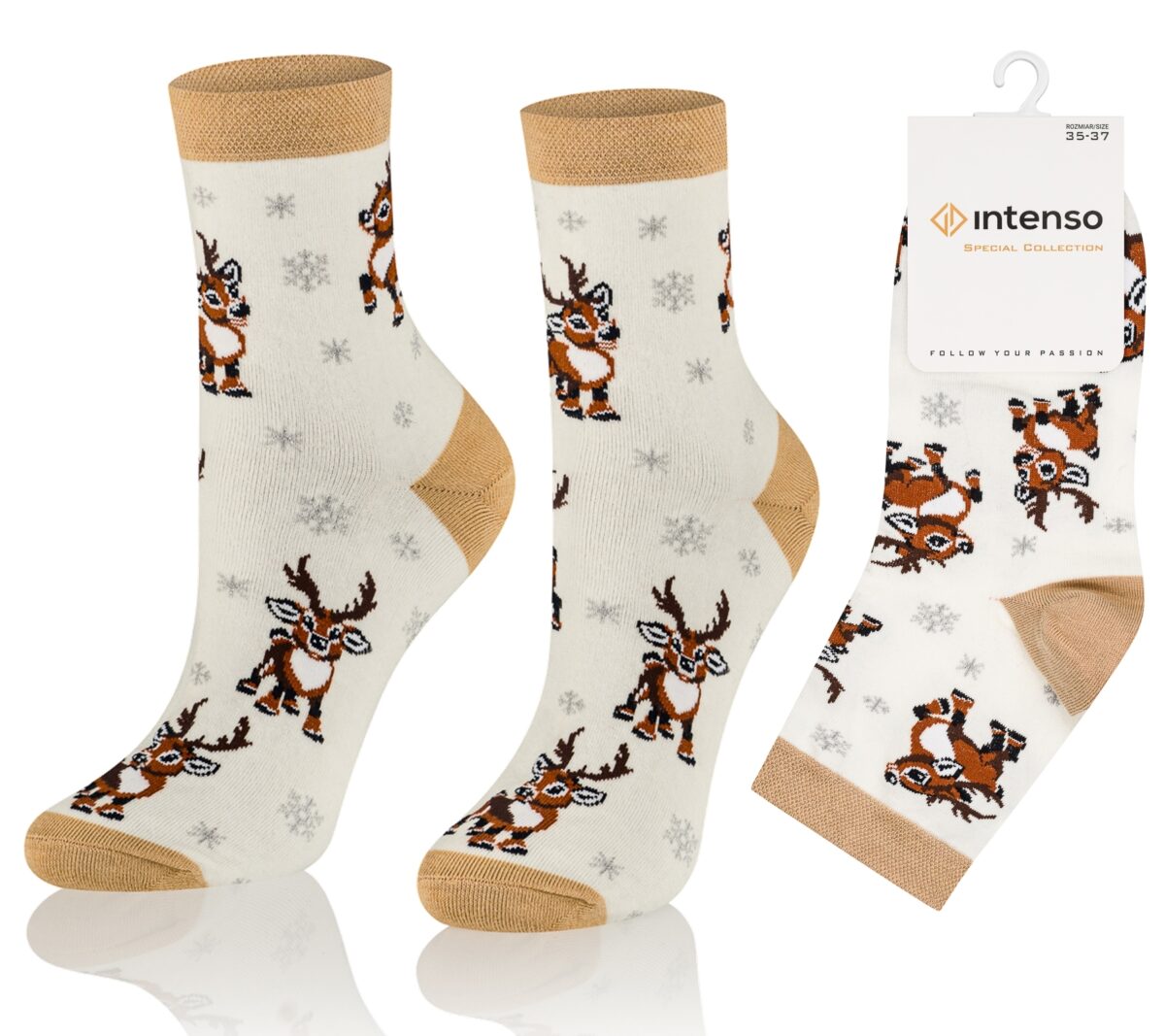 Skarpetki Świąteczne Damskie Intenso wz. B01