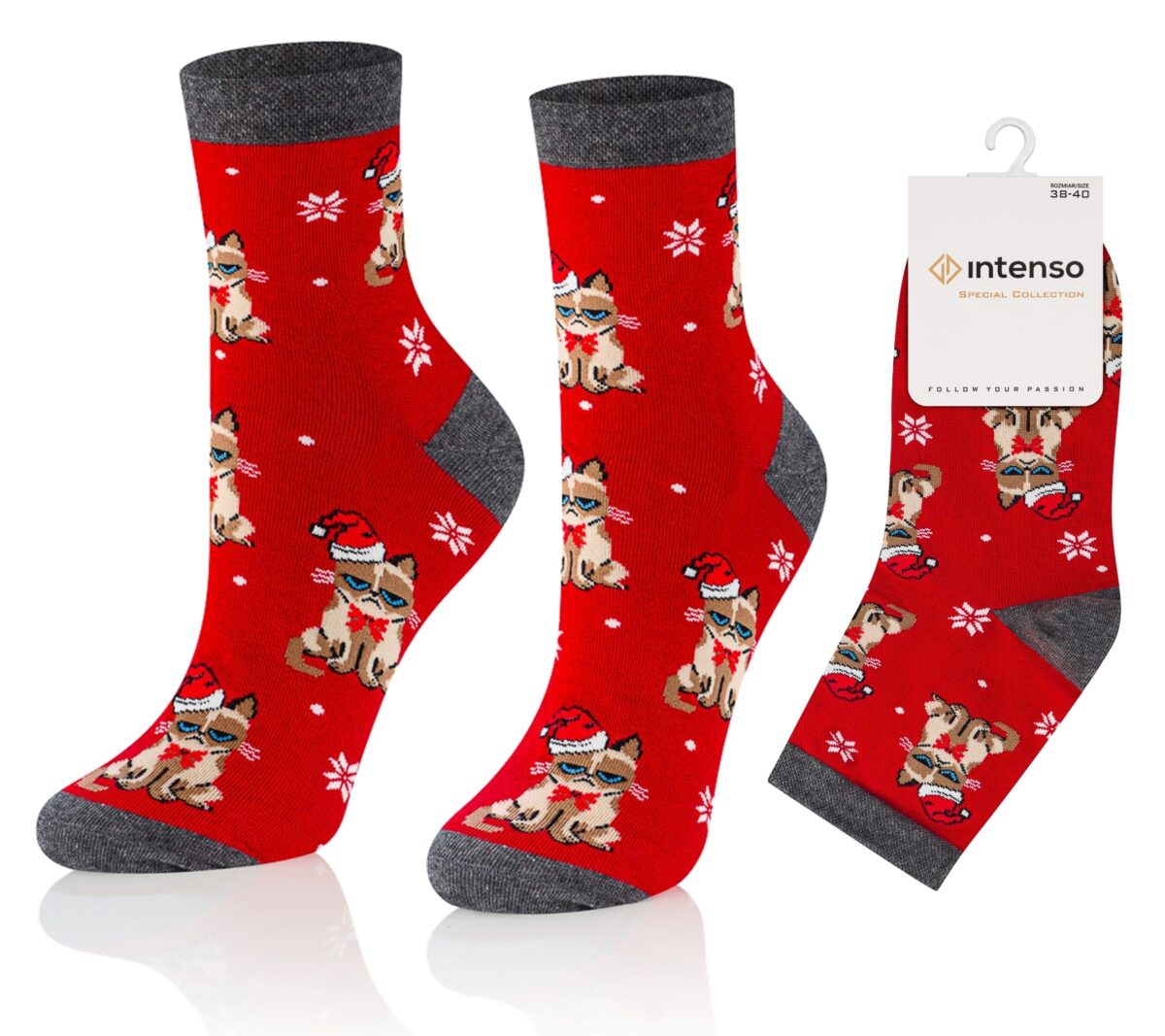 Skarpetki Świąteczne Damskie Intenso wz. B02