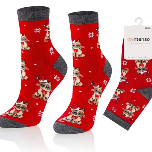 Skarpetki Świąteczne Damskie Intenso wz. B02