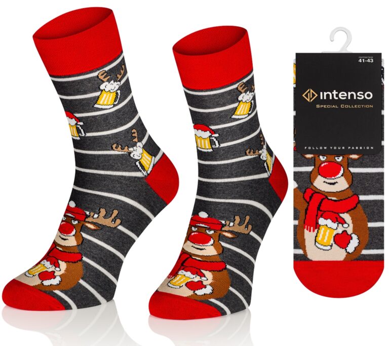 Skarpety świąteczne Intenso art.1887 wz. S05