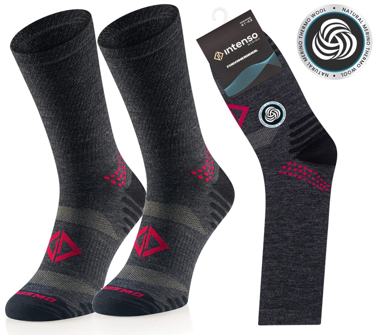Skarpety trekkingowe Intenso Merino Thermowool art.0730 wz. A03