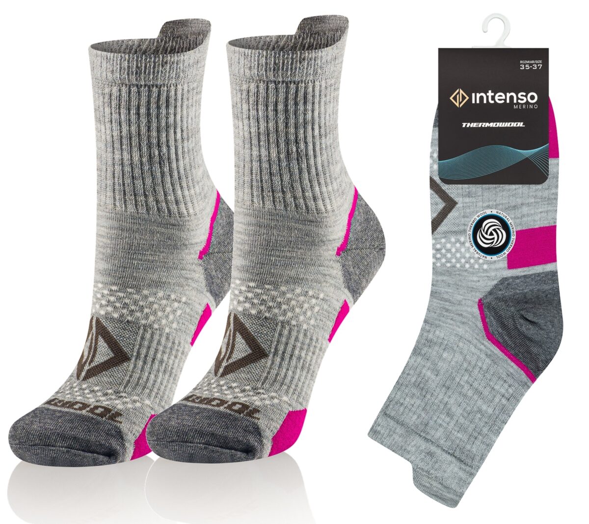 Skarpety trekkingowe Intenso Merino Thermowool dł.3/4 art.0723 wz. C01
