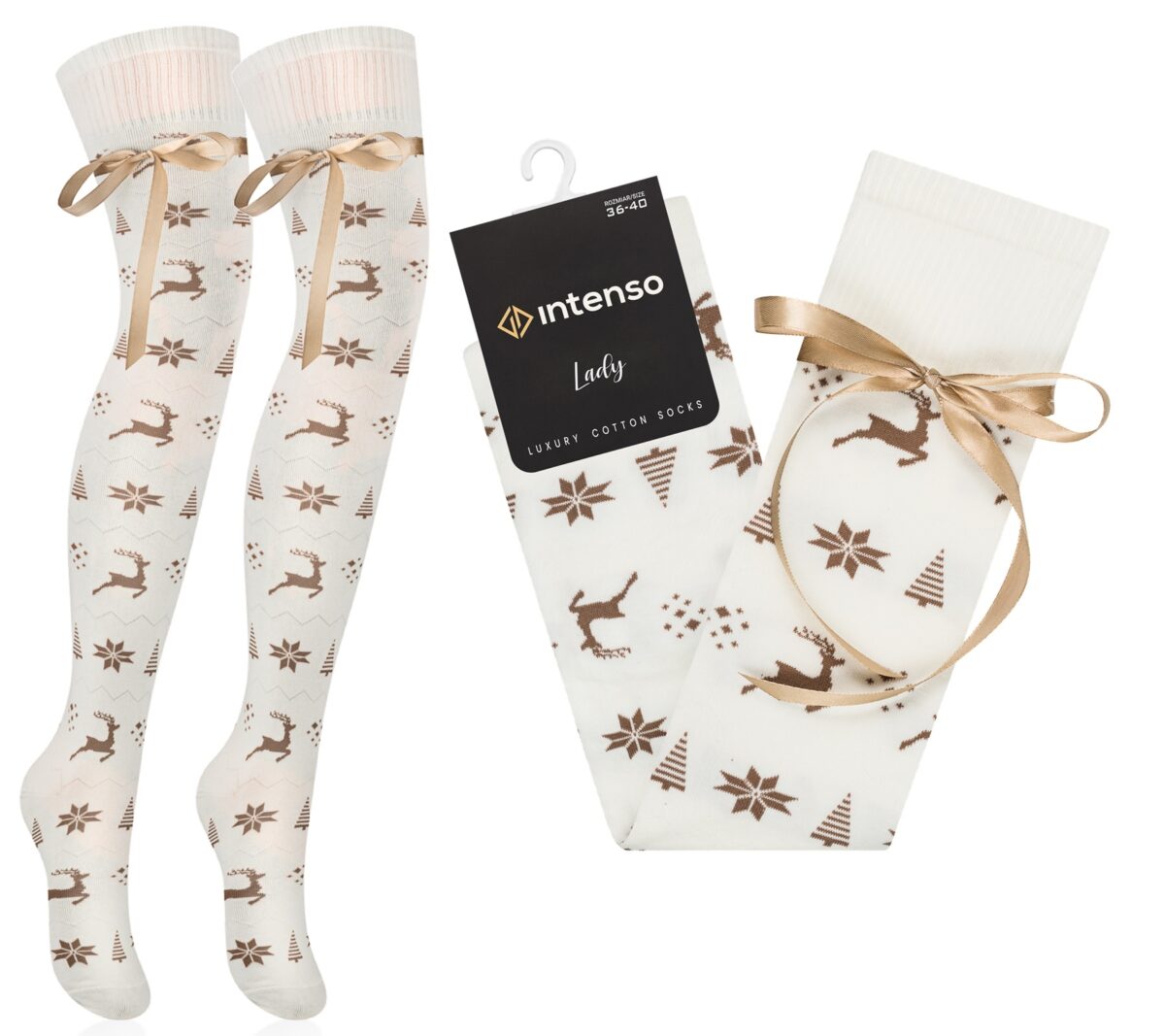 ZAKOLANÓWKI ŚWIĄTECZNE Z KOKARDKĄ INTENSO ART. 440 WZ. Z02